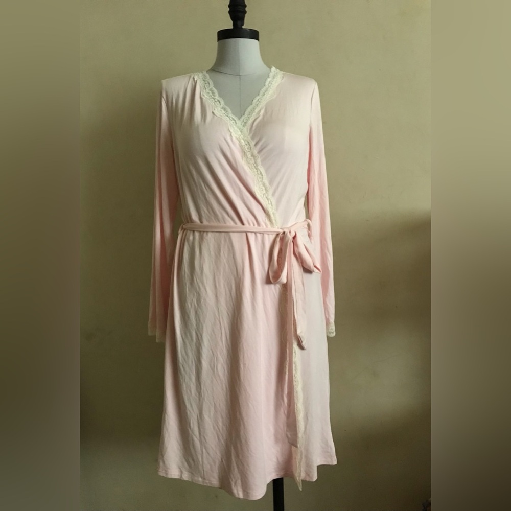 Soft Light Pink House Robe - Picture 3 of 10